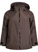 Wasserdichte Winterjacke mit abnehmbarer Kapuze, Braun, Packshot image number 0