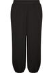 Hoch taillierte Ballonhose aus Jersey, Schwarz, Packshot image number 0