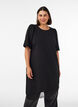 Tunika mit asymmetrischem Spitzenbesatz, Schwarz, Model image number 0