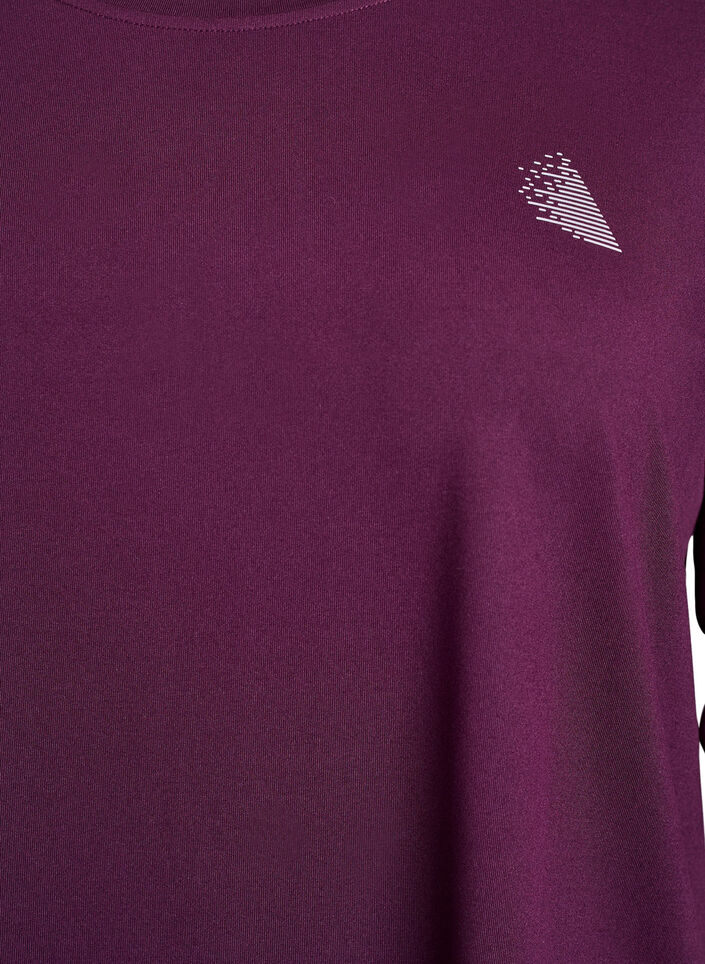 Trainingsshirt mit 3/4-&Auml;rmeln, Lila, Packshot image number 2