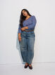 Gestreifte Bluse mit langen &Auml;rmeln, Blau, Model image number 1