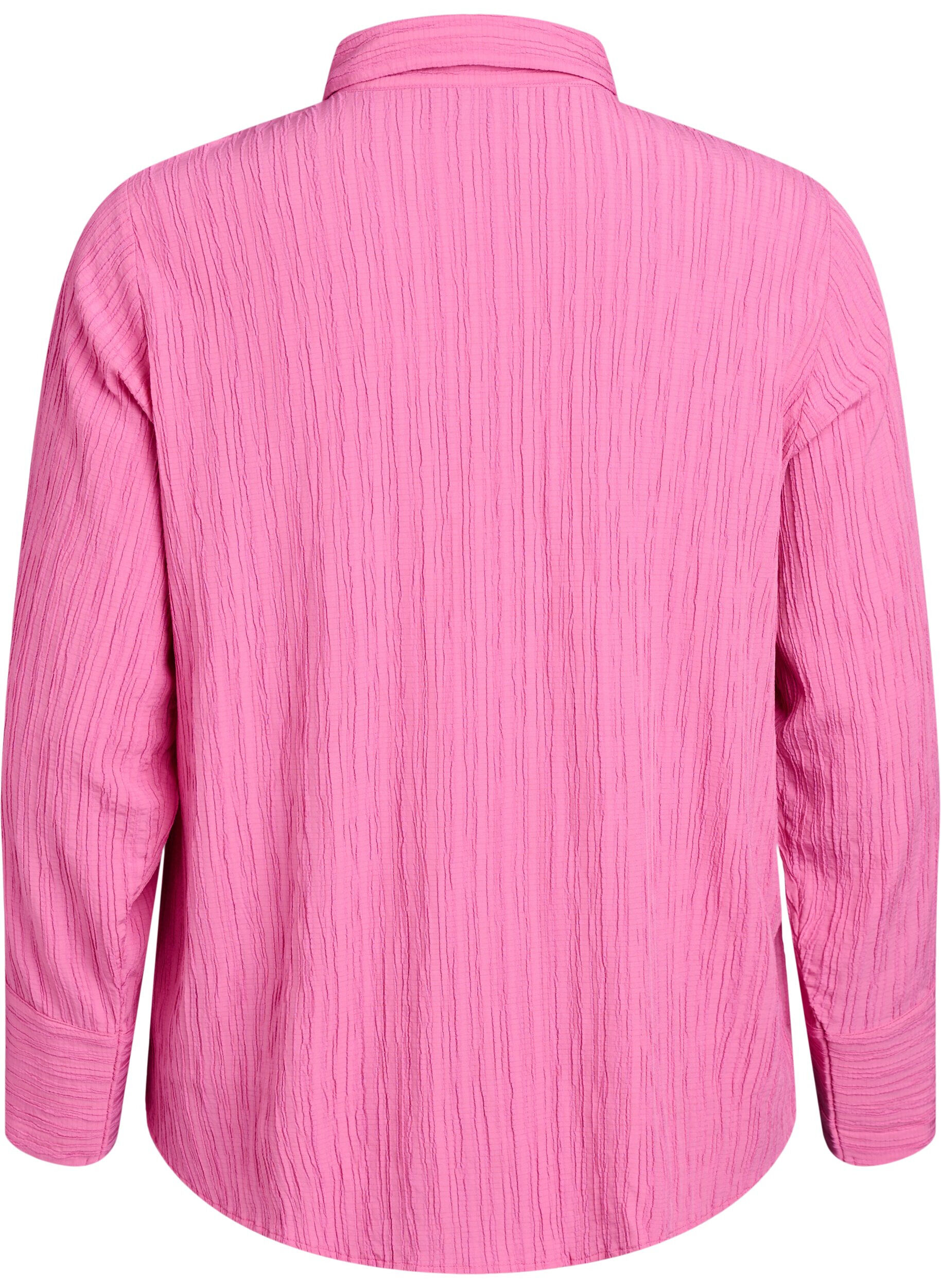 ZizziFLASH - Bluse mit Textur, Pink, Packshot image number 1