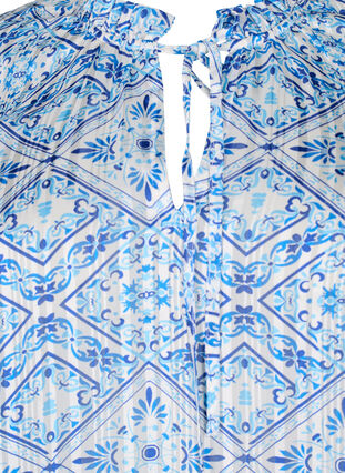 Langärmelige Bluse mit Rüschen und Aufdruck, Birch Graphic AOP, Packshot image number 2