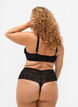 Spitzen-G-String ohne Rückseite mit normaler Taillenhöhe, Black, Model image number 1