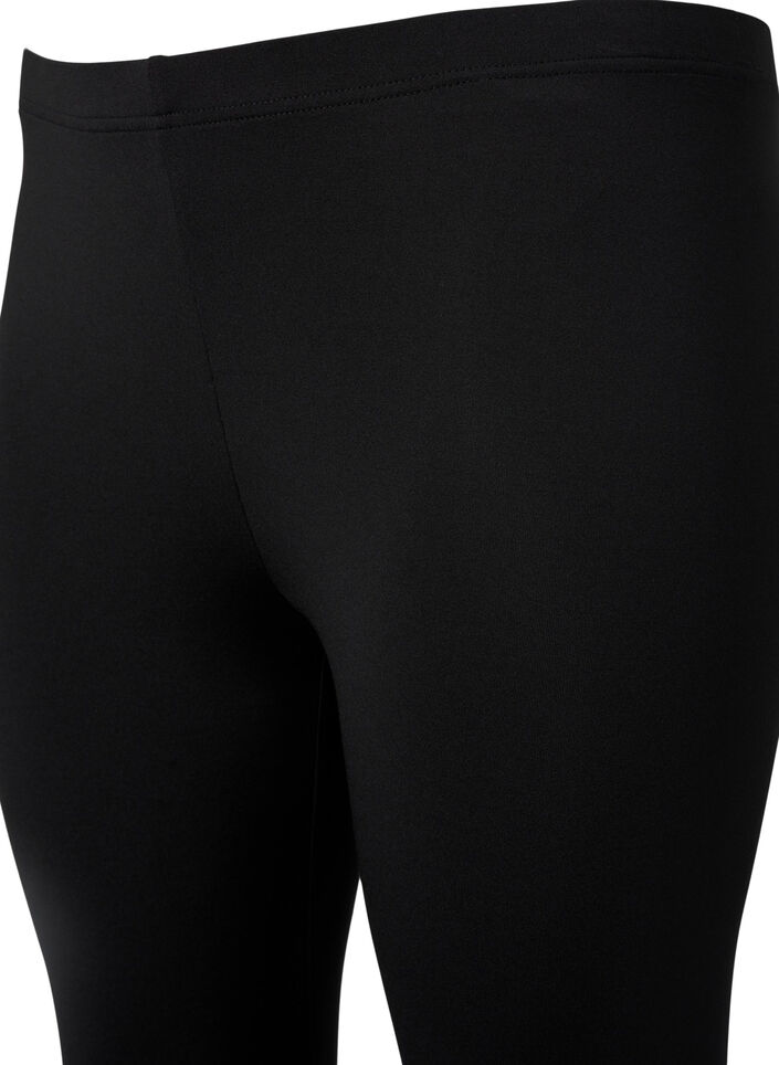 2er-Pack 3/4 Leggings mit Spitze, Black / Black, Packshot image number 3