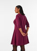 A-f&ouml;rmiges Kleid mit 3/4-&Auml;rmeln, Rot, Model image number 2