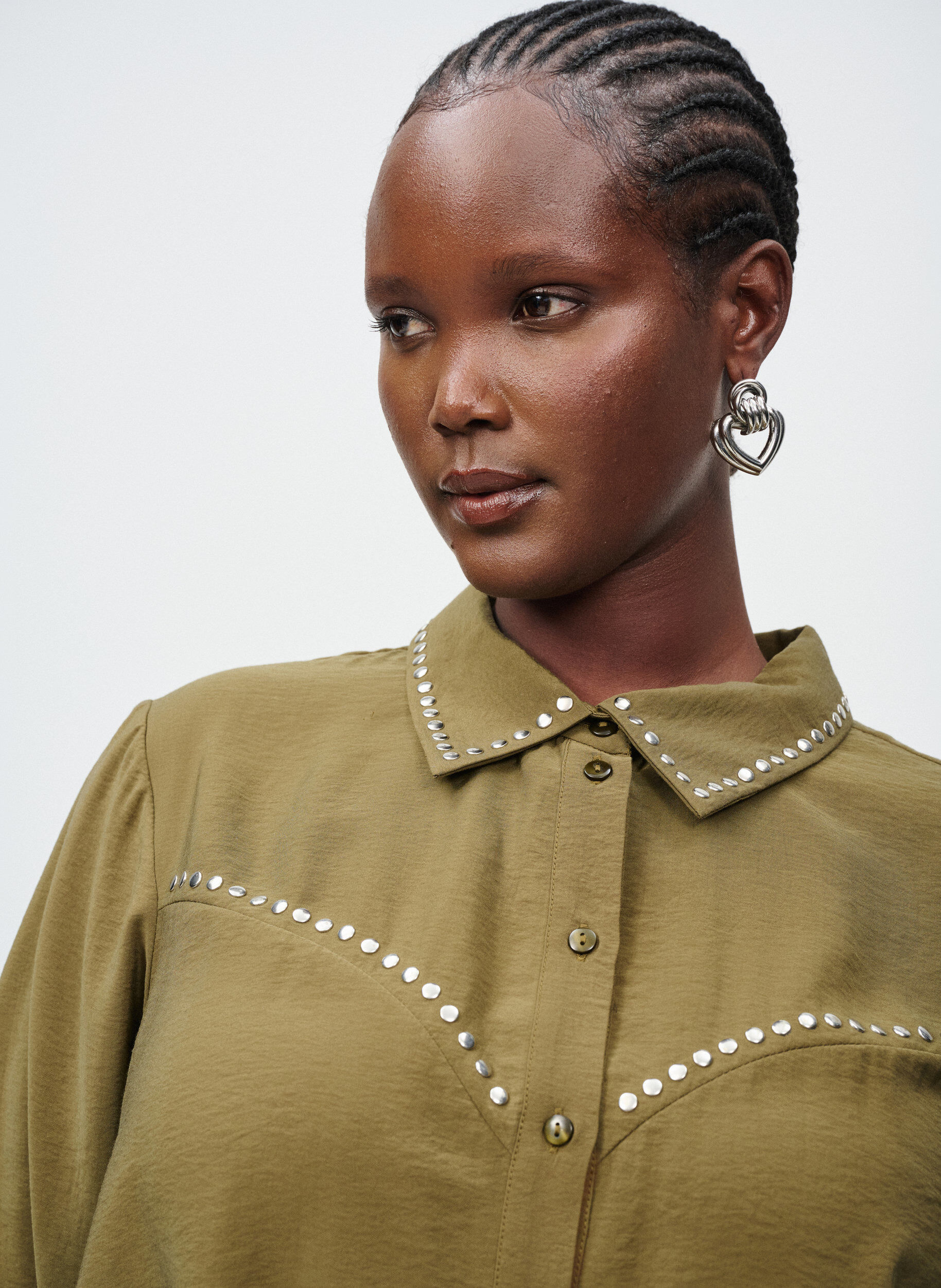 ZizziBluse mit Nieten, Gr&uuml;n, Image image number 0