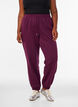 Hoch taillierte Sweatpants mit Kordelzug, Lila, Model image number 2