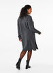 Langärmeliges Kleid aus Rippstrick, Dark Grey Black Mel., Model image number 1