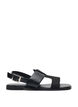 Extra-Weite - Sandalen mit breiten Riemen, Schwarz, Packshot image number 0