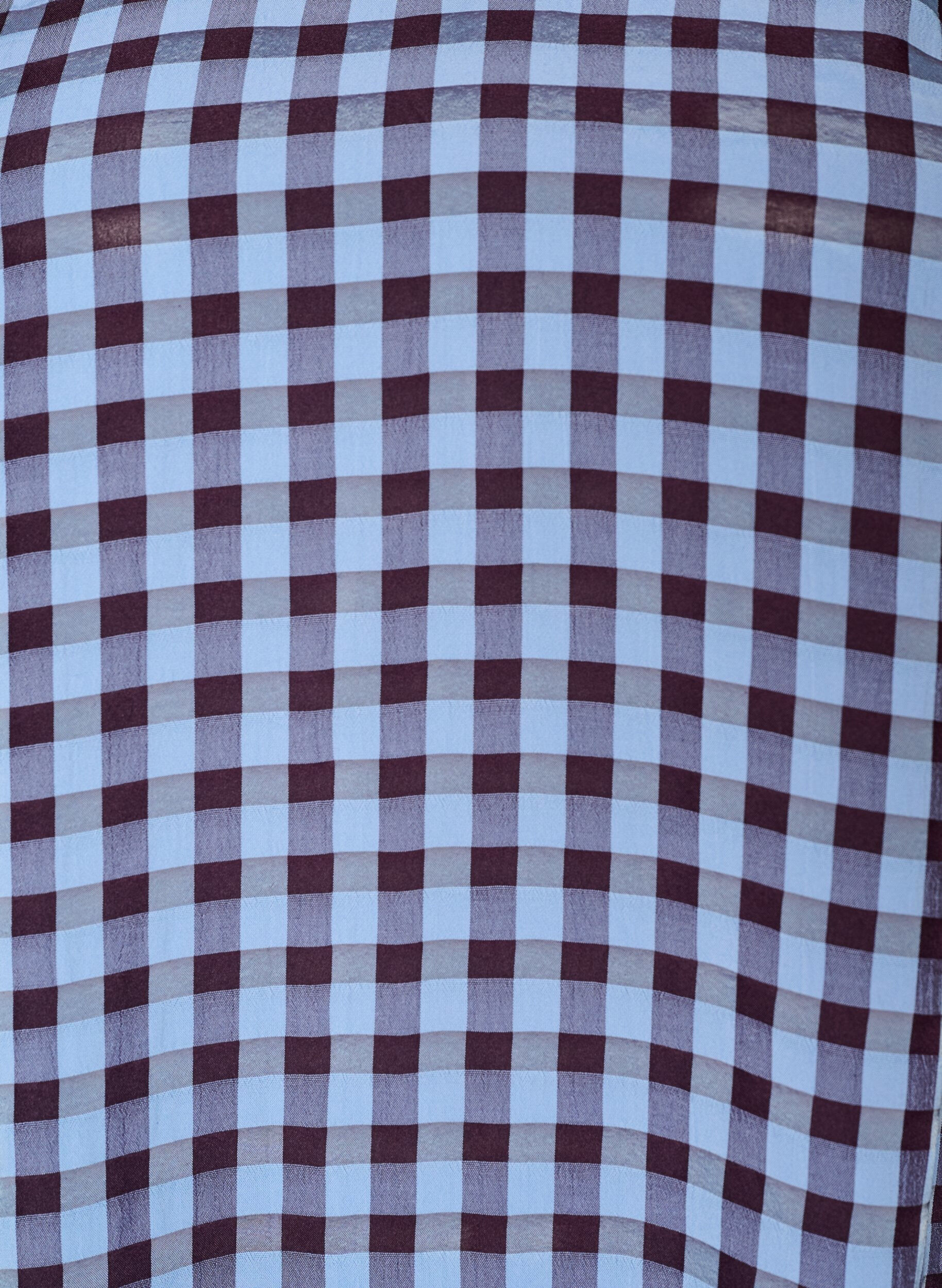 ZizziTunika mit Vichy-Karo und R&uuml;schenkragen, Blau, Packshot image number 2