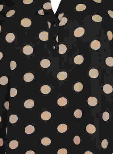 FLASH - Langärmelige Bluse mit Print, Black Brown Dot, Packshot image number 2