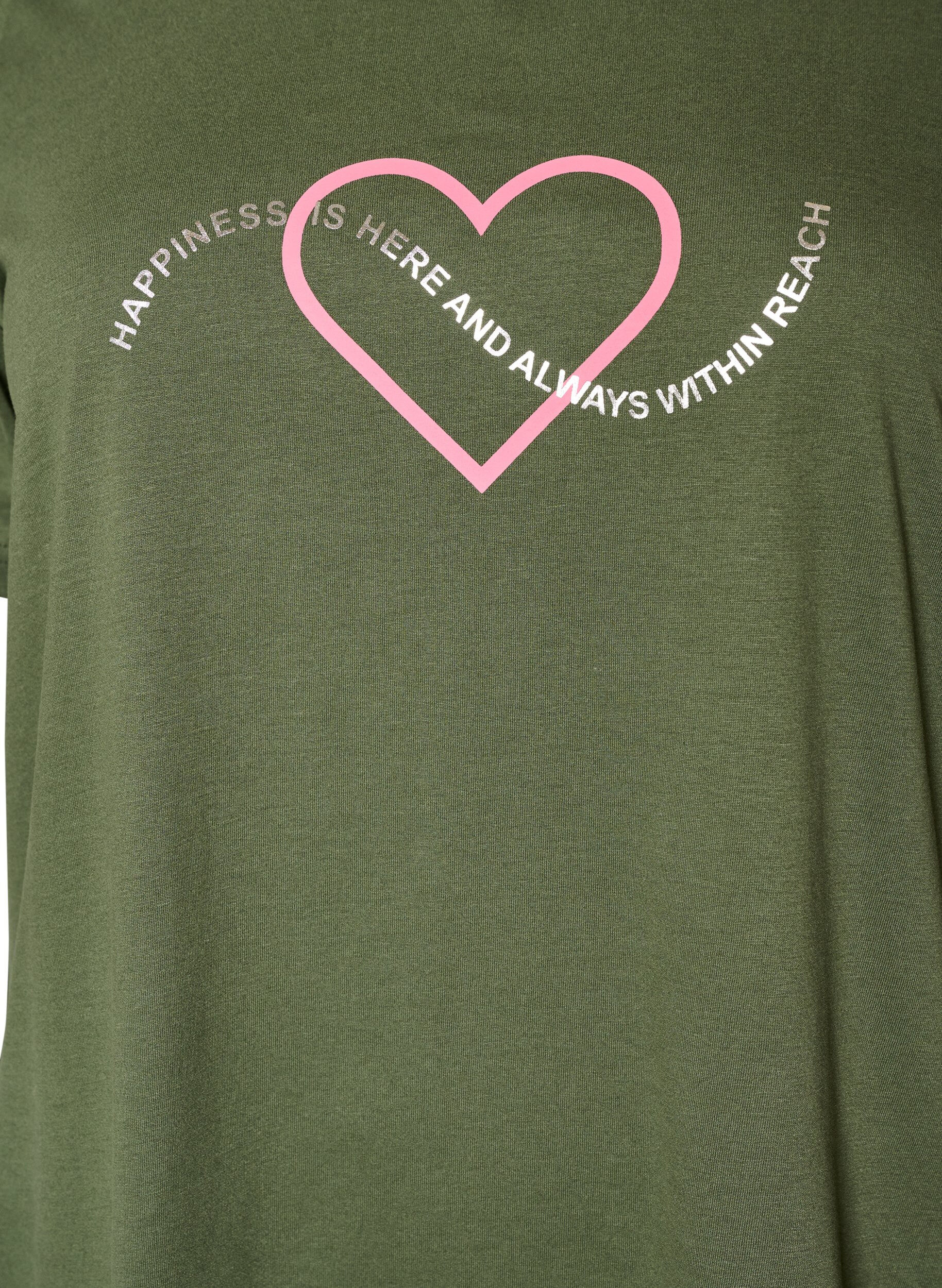 ZizziT-Shirt mit Print, Gr&uuml;n, Packshot image number 2