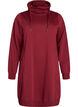 Kurzes Sweatshirtkleid mit Stehkragen und Taschen, Rot, Packshot image number 0