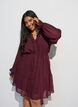 Kleid aus leichtem Webstoff mit R&uuml;schen und Bindeg&uuml;rtel, Rot, Model image number 0