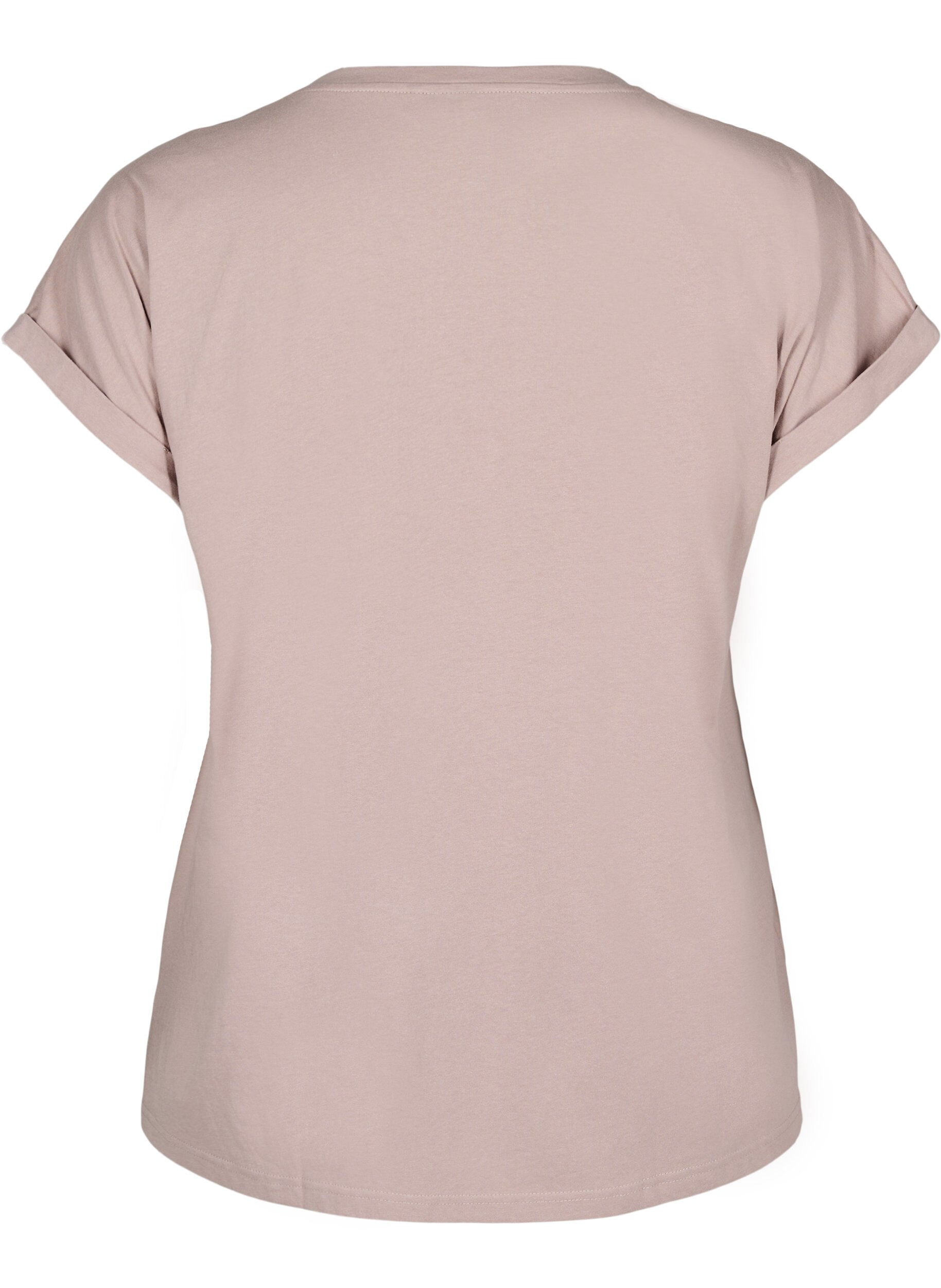 ZizziKurz&auml;rmliges T-Shirt aus einer Baumwollmischung, Rot, Packshot image number 1
