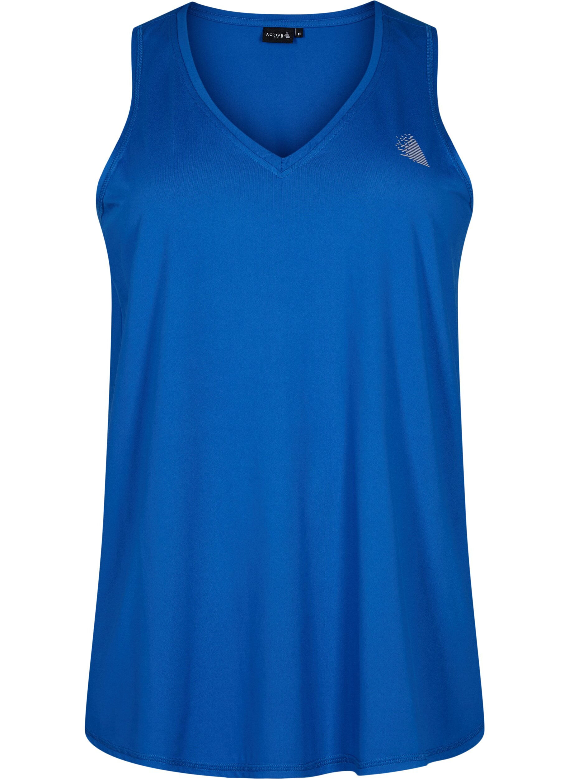 ZizziTrainingsoberteil mit V-Ausschnitt, Princess Blue, Packshot image number 0