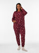 Nachtbluse mit Print, Rot, Model image number 1