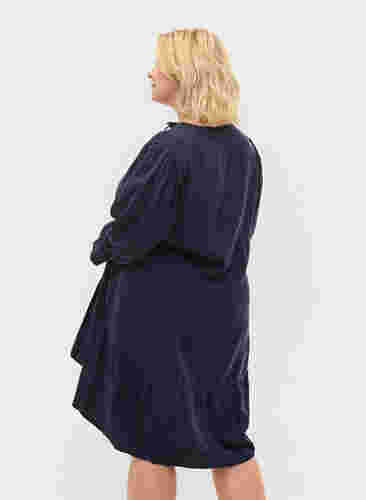Kleid mit 3/4-Ärmeln, Navy Blazer, Model image number 1