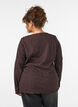 Bluse aus Jersey mit welliger Struktur, Braun, Model image number 2