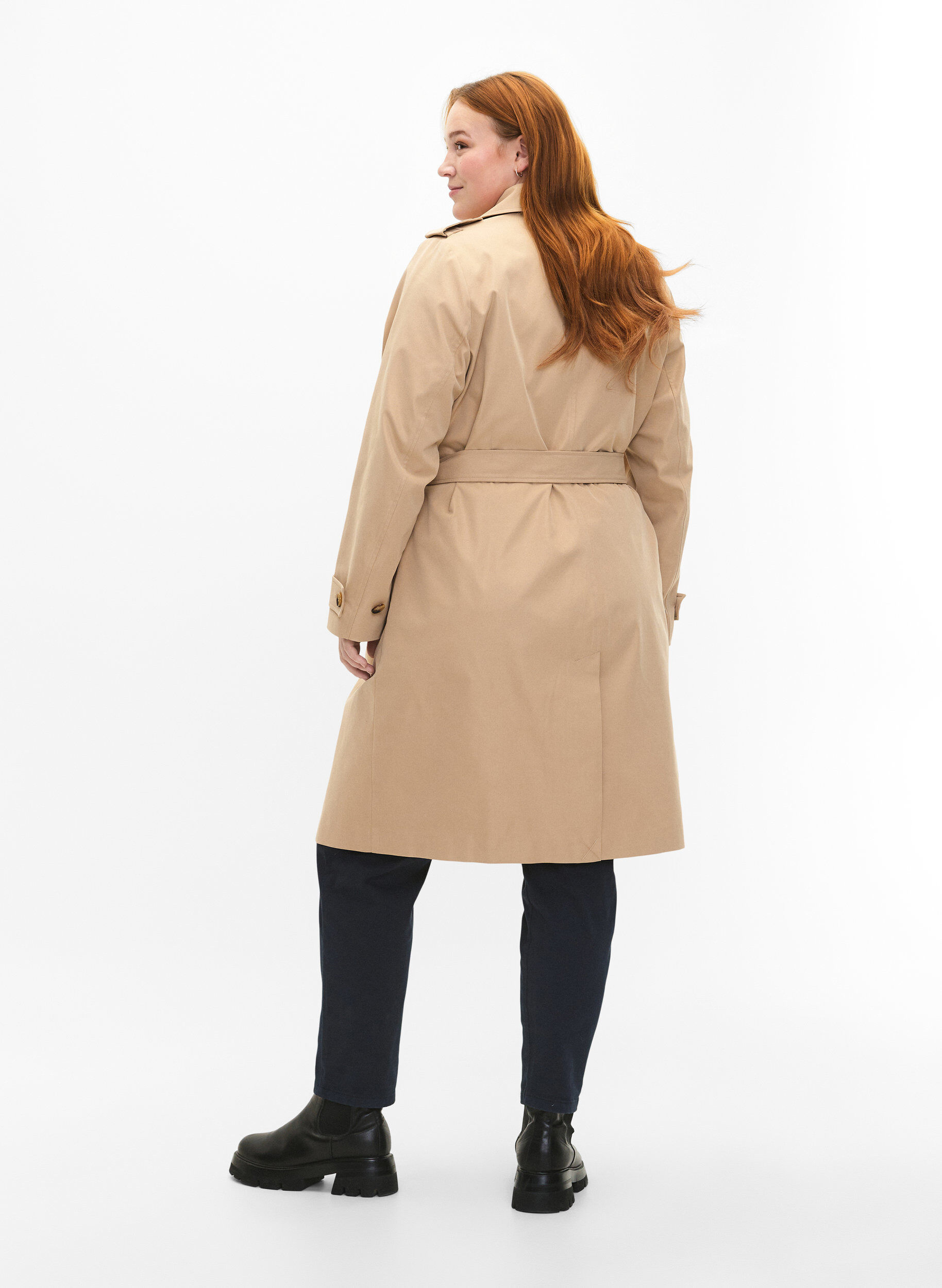 ZizziTrenchcoat mit Taschen und G&uuml;rtel, Nomad, Model image number 1