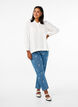 Mille Mom Fit Jeans mit Stickerei, Blau, Model image number 0