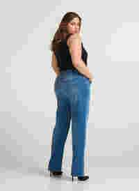 Hochtaillierte Regular Fit Gemma Jeans, Light blue denim, Model