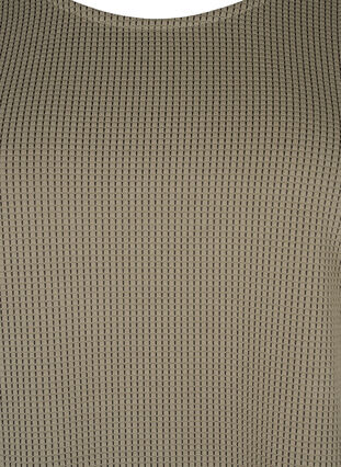 Strukturierte Bluse in A-Linie, Greige, Packshot image number 2