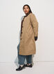 Mittellange Jacke mit Cordkragen, Beige, Model image number 2