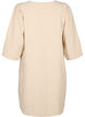 Gestreiftes Kleid mit 3/4-Ärmeln, Camel Stripe, Packshot image number 1