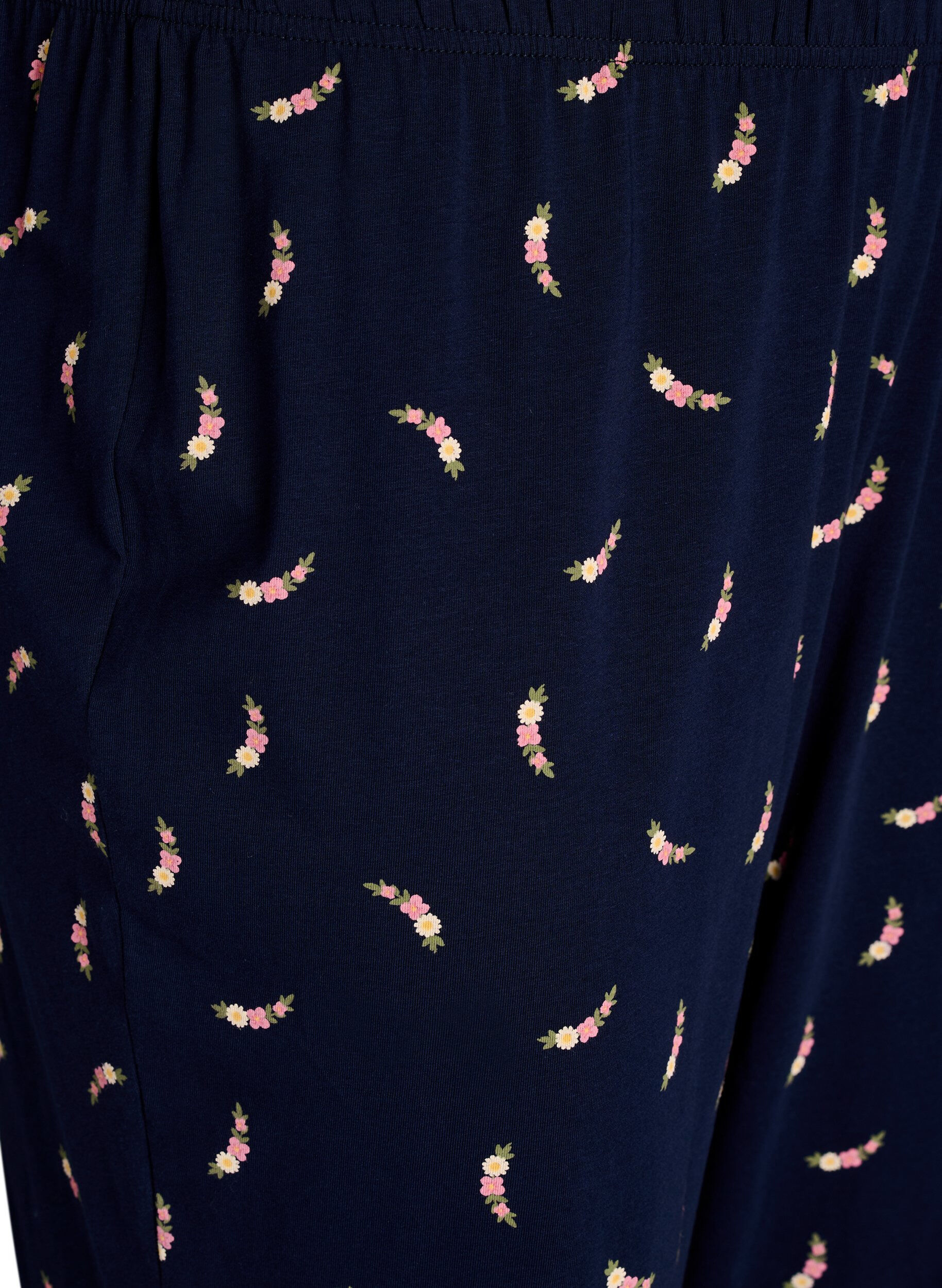 ZizziBedruckte Pyjamahose, Blau, Packshot image number 2