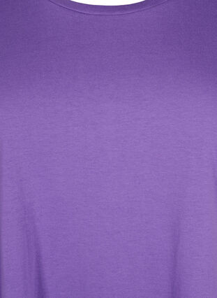 Kurzärmeliges T-Shirt aus Baumwollmischung, Deep Lavender, Packshot image number 2