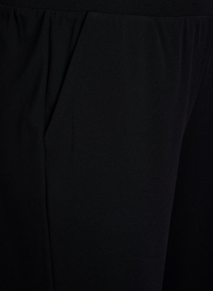 Hochtaillierte Knickerbocker mit lockerem Schnitt, Schwarz, Packshot image number 2