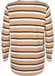 Gestreifte Bluse mit langen &Auml;rmeln, Schwarz, Packshot image number 1