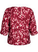 Bluse mit V-Ausschnitt und 3/4-Ärmeln, Rot, Packshot image number 1