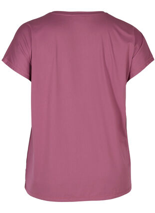 Einfarbiges Trainings-T-Shirt, Grape Nectar , Packshot image number 1