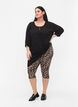 2er-Pack 3/4 Leggings, Black / LEO AOP, Model image number 0