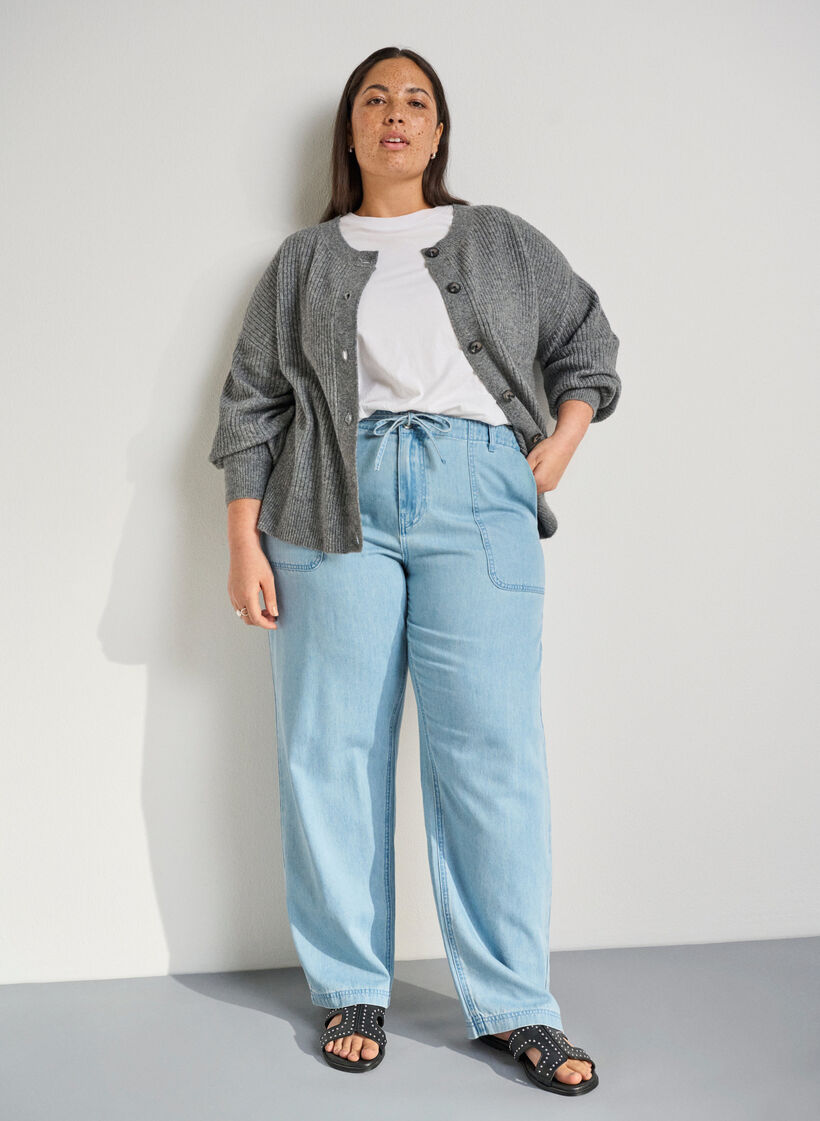 Extra-Weite - Flache Sandalen mit Nieten, Schwarz, Image image number 0