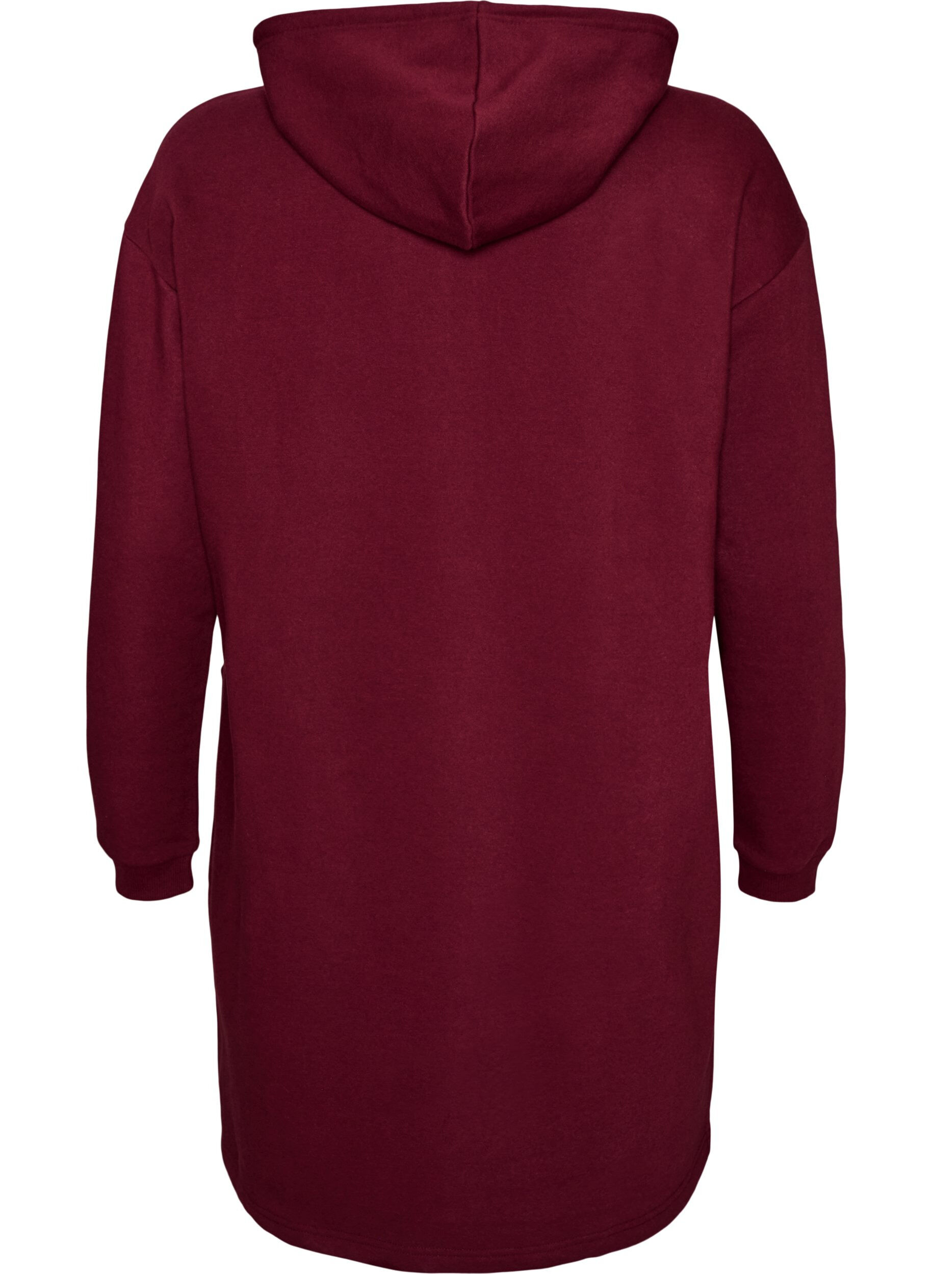 ZizziLanger Cardigan mit Kapuze und Rei&szlig;verschluss, Rot, Packshot image number 1