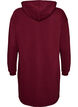 Langer Cardigan mit Kapuze und Rei&szlig;verschluss, Rot, Packshot image number 1