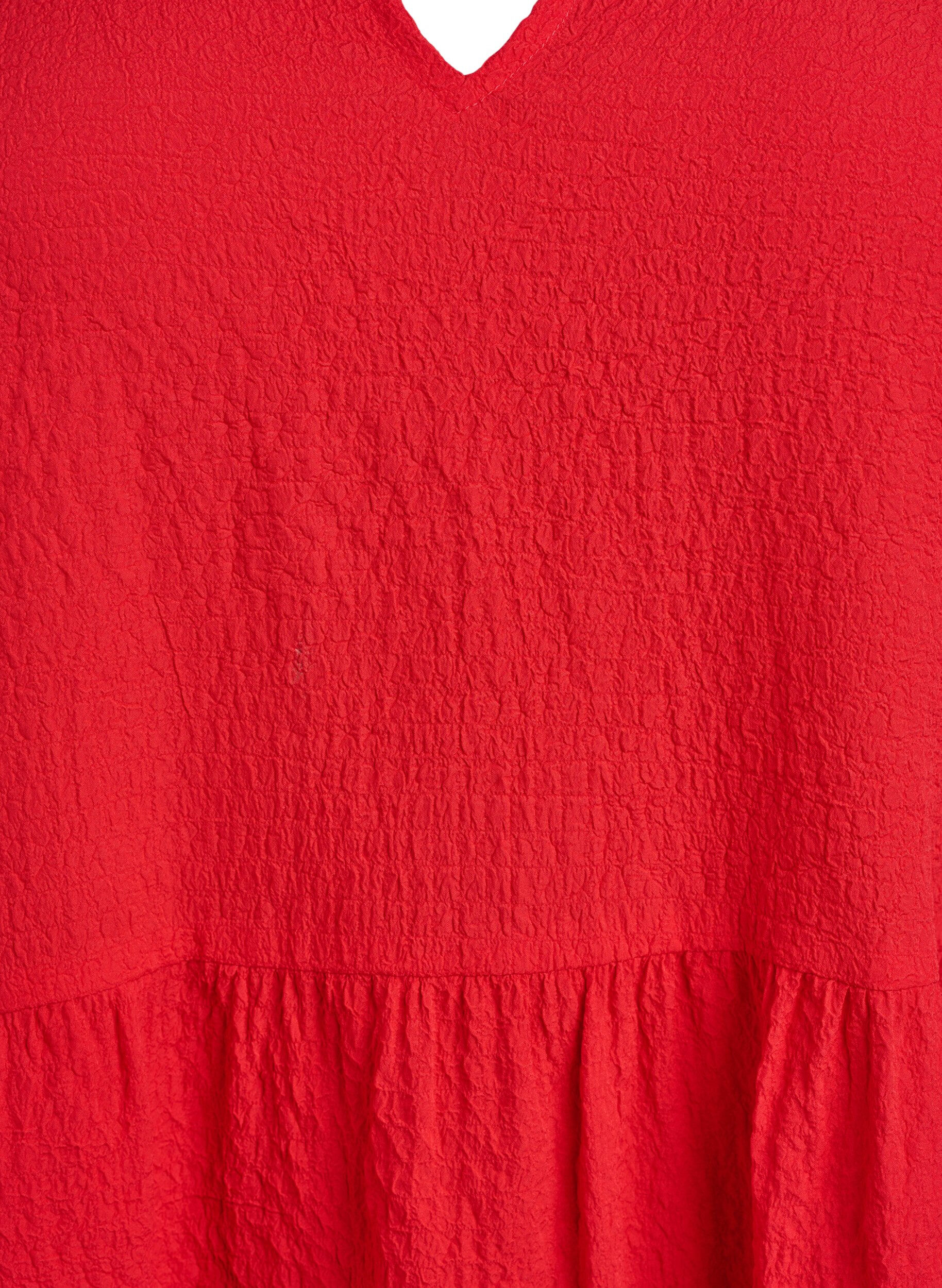 ZizziKurzes A-Linien-Kleid, Rot, Packshot image number 2