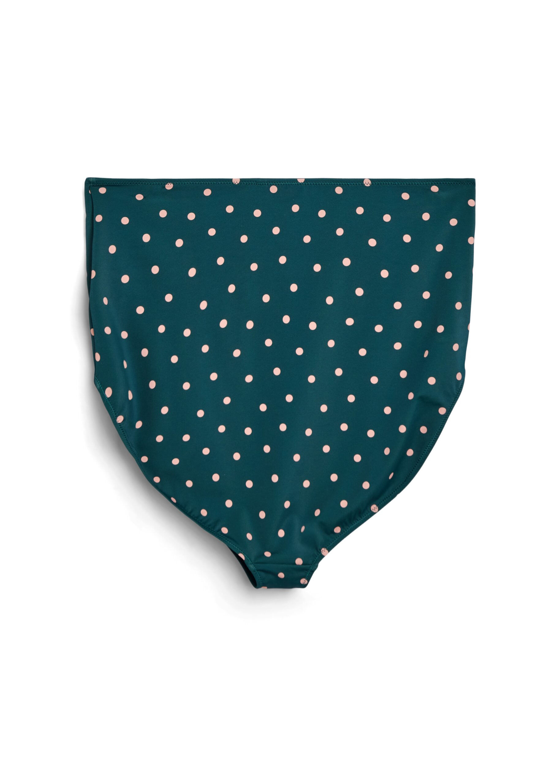 ZizziHoch taillierte Bikinihose mit Polka Dots., Gr&uuml;n, Packshot image number 1