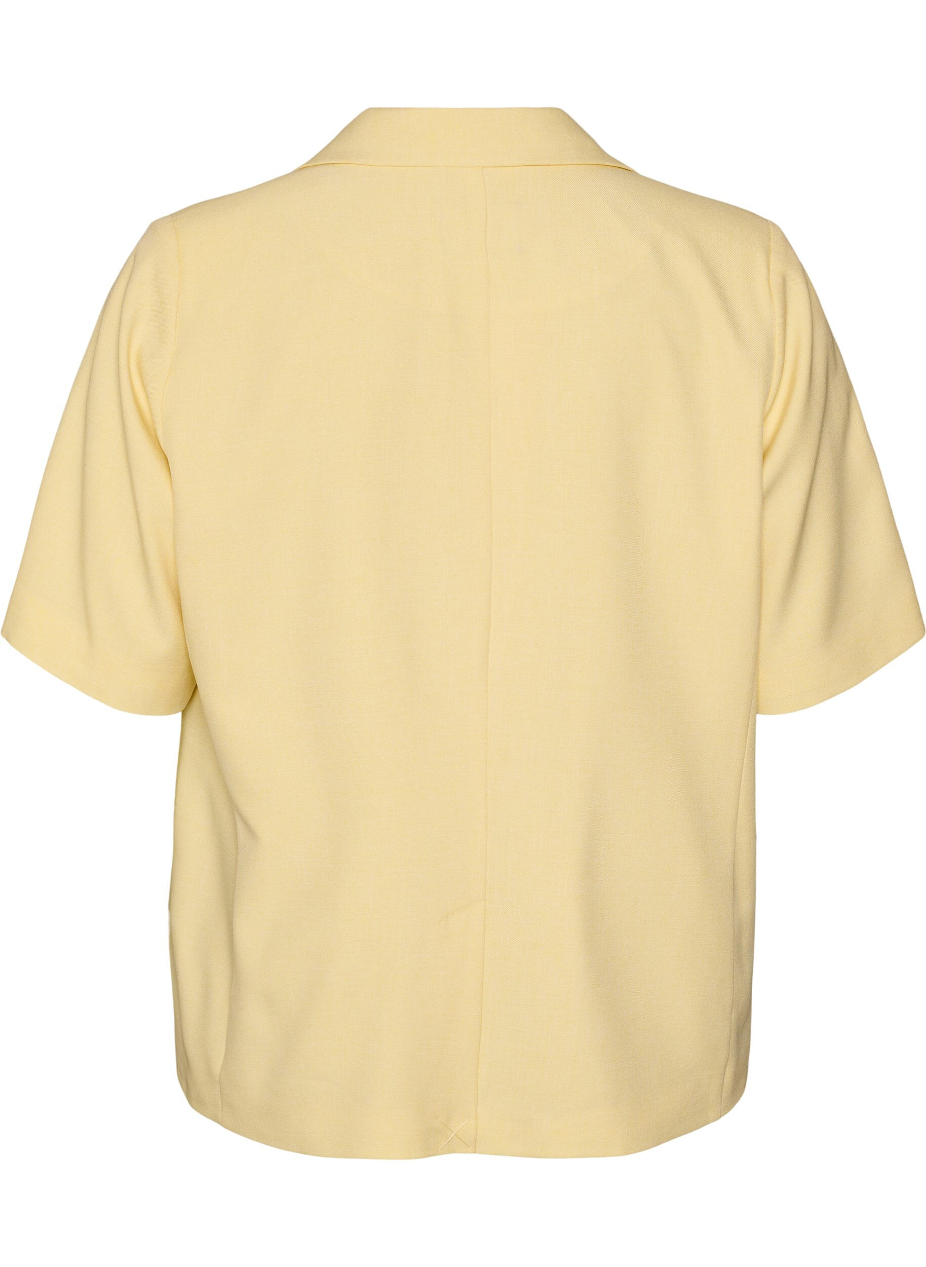 ZizziBlazer mit kurzen &Auml;rmeln und Revers, Gelb, Packshot image number 1