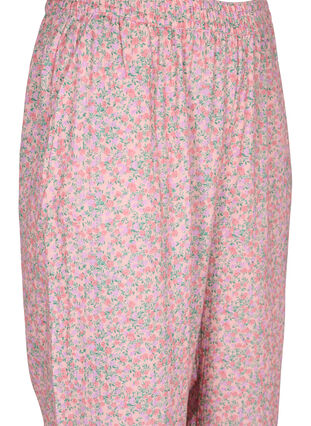 Pyjamahose aus Baumwolle mit Blumenmuster, Powder Pink, Packshot image number 2