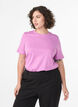 Basic-T-Shirt aus Baumwolle mit Rundhalsausschnitt, Lila, Model image number 0