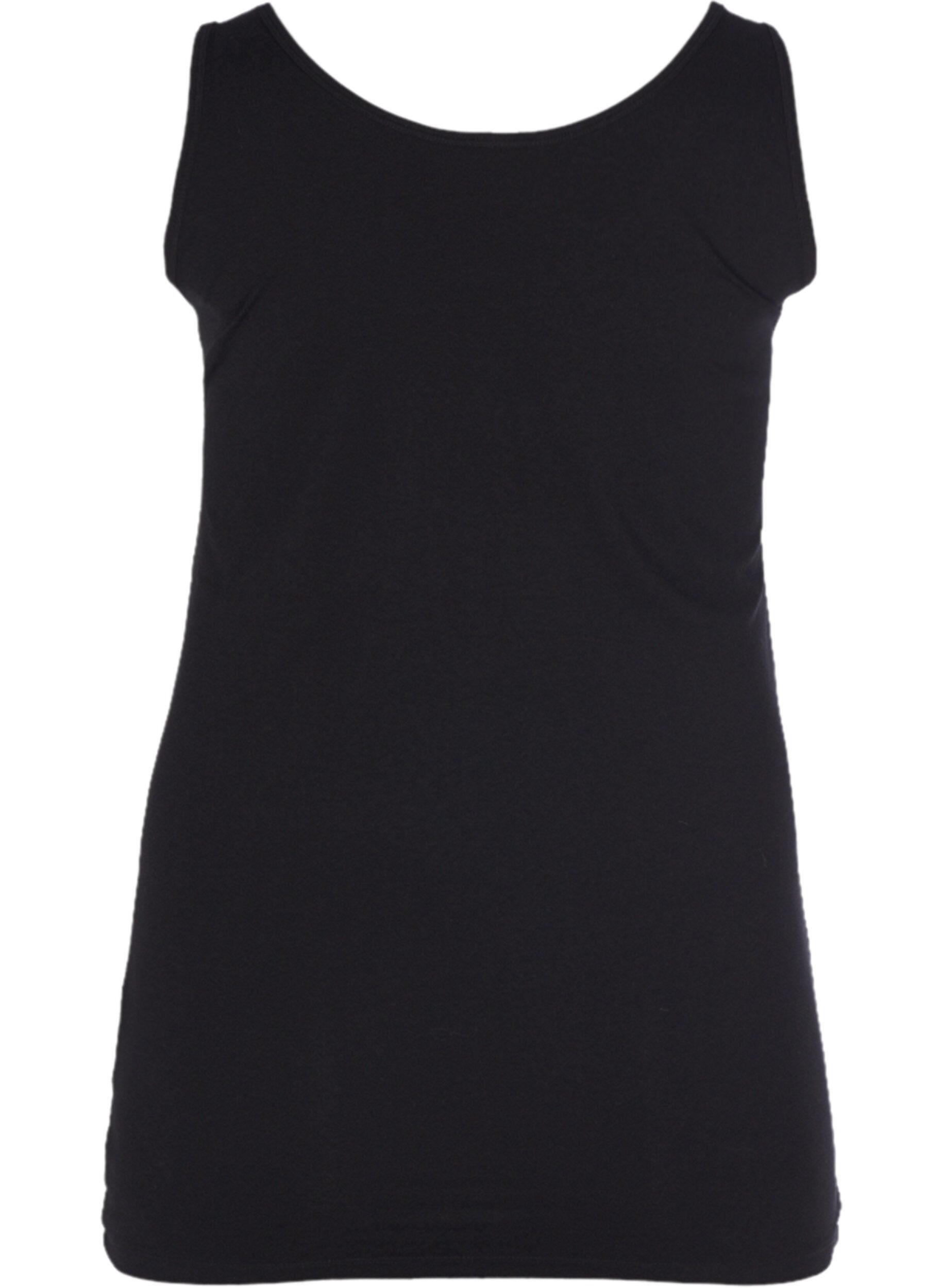 ZizziEinfarbiges Basic Top, Schwarz, Packshot image number 1