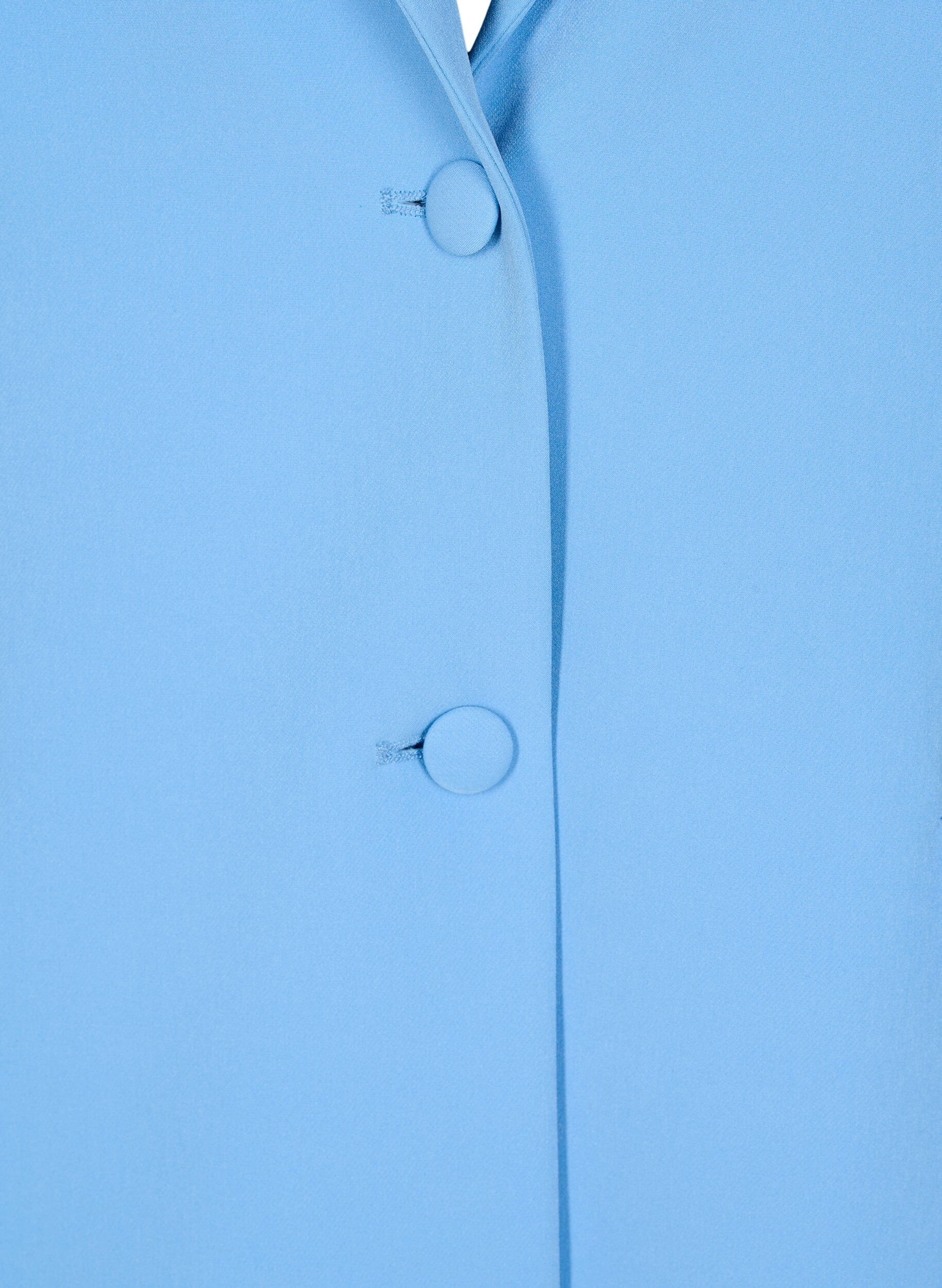 ZizziKlassischer Blazer mit Knopfverschluss, Blau, Packshot image number 2