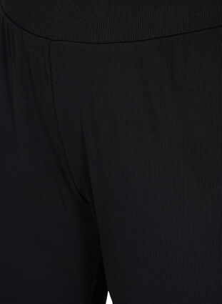 Lockere Hose aus Rippqualität, Black, Packshot image number 2