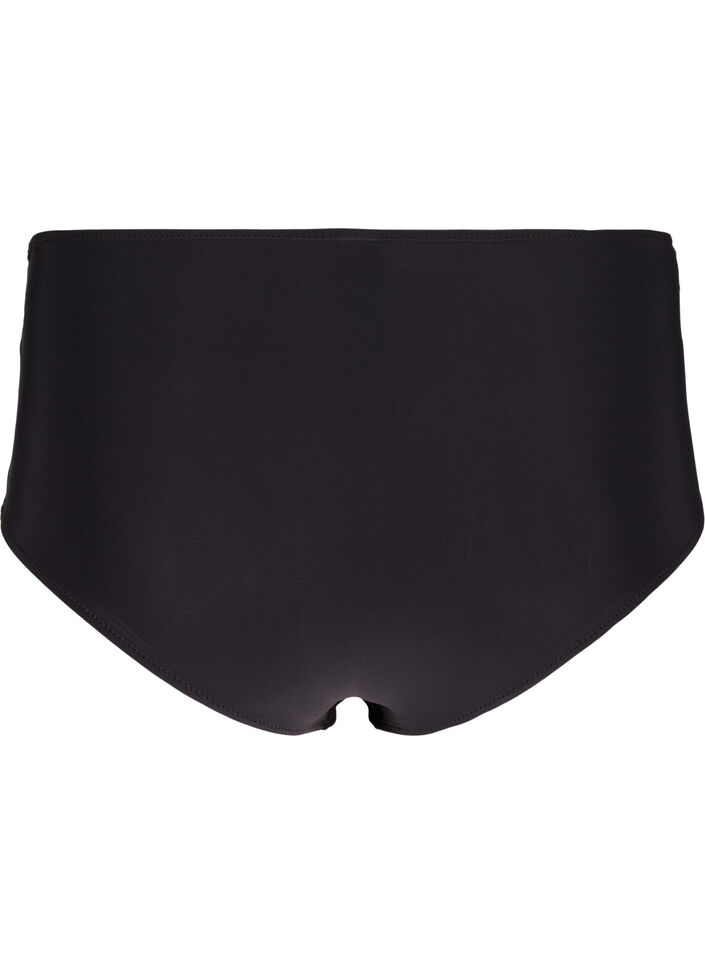 Hipster-Slip mit Stickerei und normaler Taille, Black, Packshot image number 1