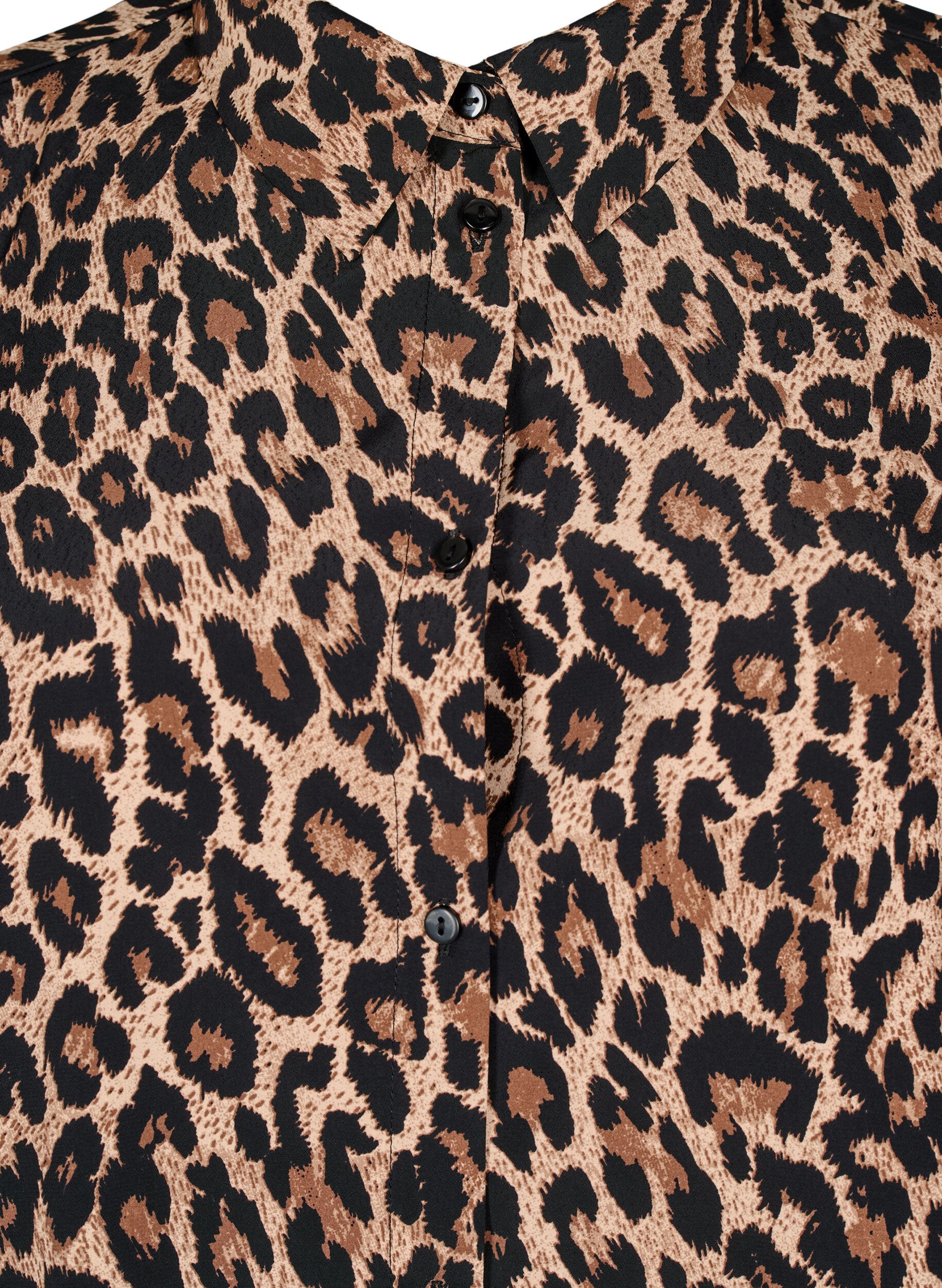 ZizziBluse mit Leopardenmuster, Braun, Packshot image number 2